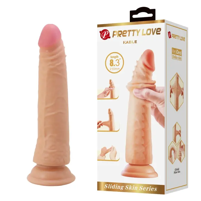 PRETTY LOVE Kable reālistisks dildo ar piesūcekni – 21 cm (8.3″)