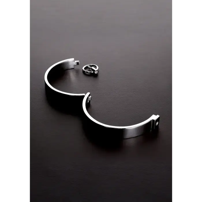 Stylish Slave Collar with Gemstones - Silver