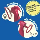 Crushious Saci Стимулятор клитора и сосков с функцией всасывания – 17.7 cm (7″) – Розовый — Фото 9
