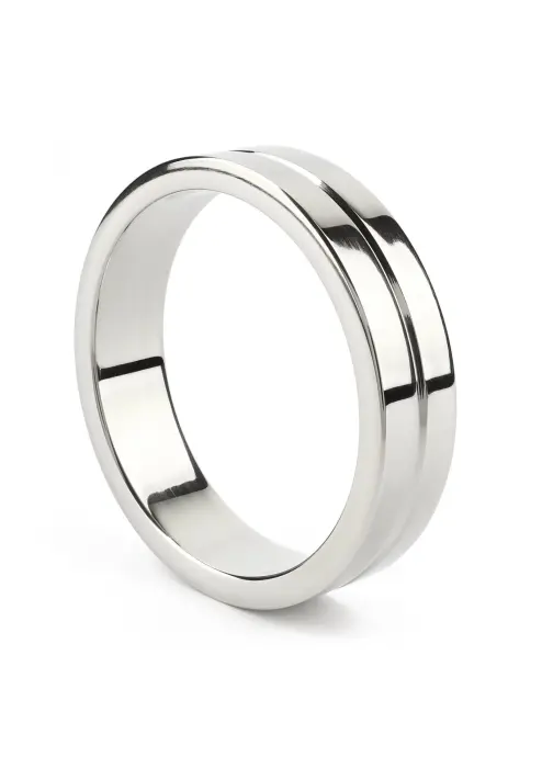 Mr. Steel Single Grooved Cock Ring – 5.5 cm