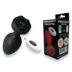 Power Escorts Princess Anal Plug with Remote Control and Rose Design – 10 Vibration Modes – 10.3 cm – Black — Photo 1
