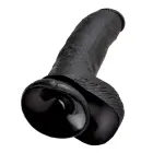 KC 9 Reālistisks dildo ar sēkliniekiem – 22.9 cm (9″) – Melns — Foto 5