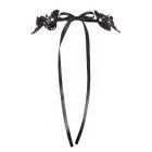 Cottelli ACCESSOIRES juodas nėrinių chokeris su perlerais – S-L — Nuotrauka 5