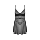 Chemeris babydoll naktskrekls un stringi – melns – M/L — Foto 5