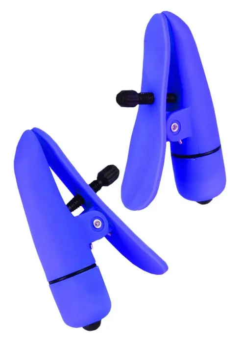 Nipplettes Vibruojantys spenelių spaustukai – violetiniai