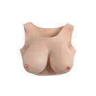 Gender X Undergarments Plate silicone breast vest – E cup – light skin tone — Photo 2