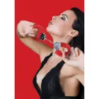 Pleasure Furry Handcuffs – Red — Photo 4