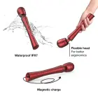 MAN.WAND EDGY VELVET wand masāžas vibrators – sarkans — Foto 3