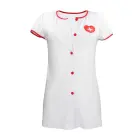 Seksīga medmāsas kostīms – balts – S/M Foto 3