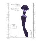 Shiatsu гибкий wand вибратор – 18 cm (7″) – фиолетовый — Фото 8