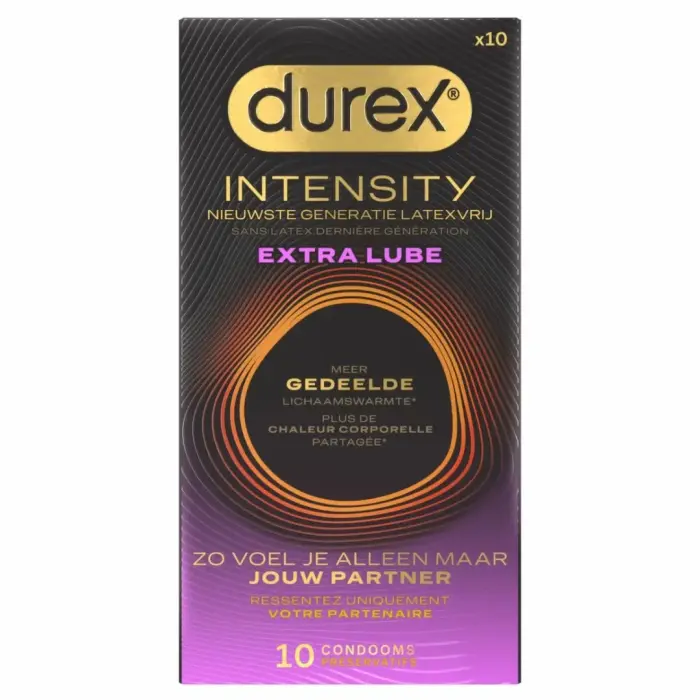 Durex Intensity Extra Lube ультратонкие нитриловые презервативы – 10 шт.