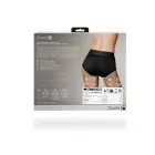 Vibrējoša strap-on biksīšu uzkabe – XS/S – melna — Foto 3