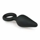 EasyToys силиконовая анальная пробка с кольцом для извлечения – S – 7.2 cm – Черный — Фото 3
