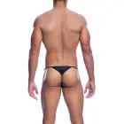MOB Microfiber V-String – Black – S/M — Photo 3
