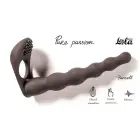 Pure Passion Farnell Strap-on su dviguba penetracija ir vibruojančiu klitorio stimuliatoriumi – 17 cm (6.5″) – juodas — Nuotrauka 1