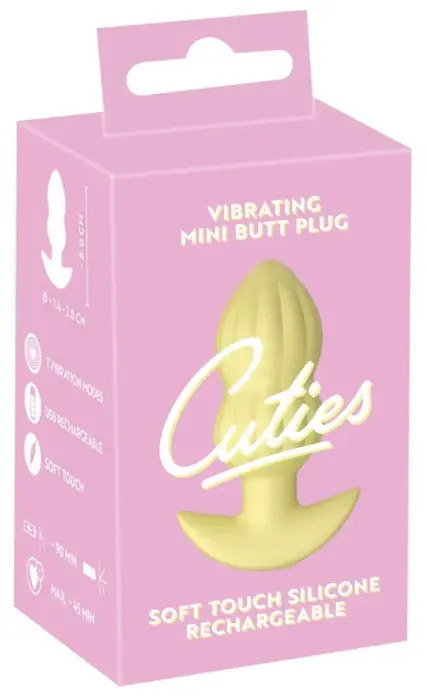 Cuties Vibrating Plug – 8 cm (3.1″) – Yellow