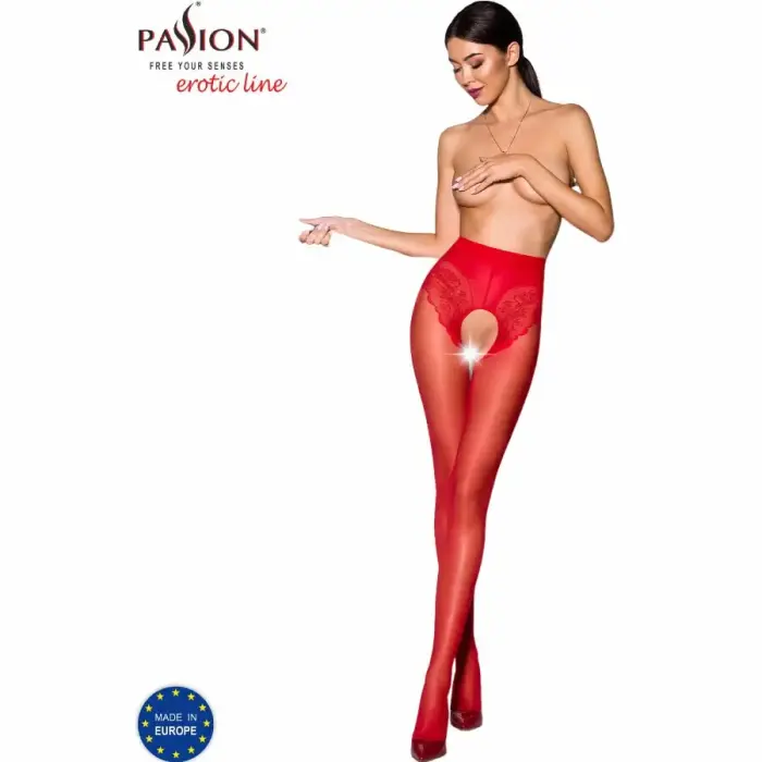 Passion TIOPEN 006 красные колготки 30 DEN – L