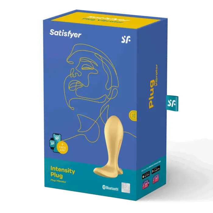 Intensity Grooved Vibrating Anal Plug with Suction Cup – Ø 3.75 cm – Gold