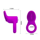 PRETTY LOVE - COBRA Vibrating Cock Ring - Purple — Photo 5
