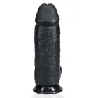Extra Thick Straight Dildo with Balls – 25.4 cm (10″) – Black — Photo 4