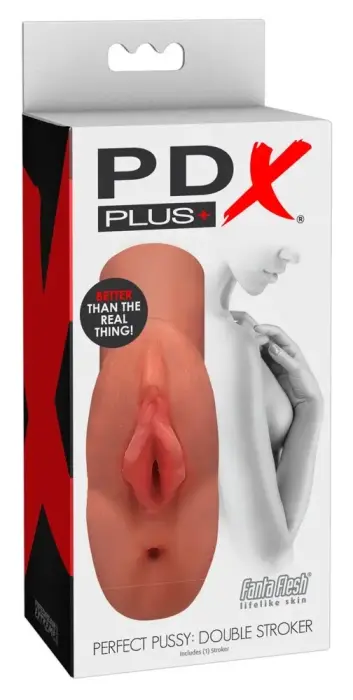 PDX Plus PP Double Intimate Machine Masturbator – 14.2 cm – Skin