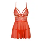 Obsessive Red Babydoll with Criss-Cross Straps – L/XL — Photo 5