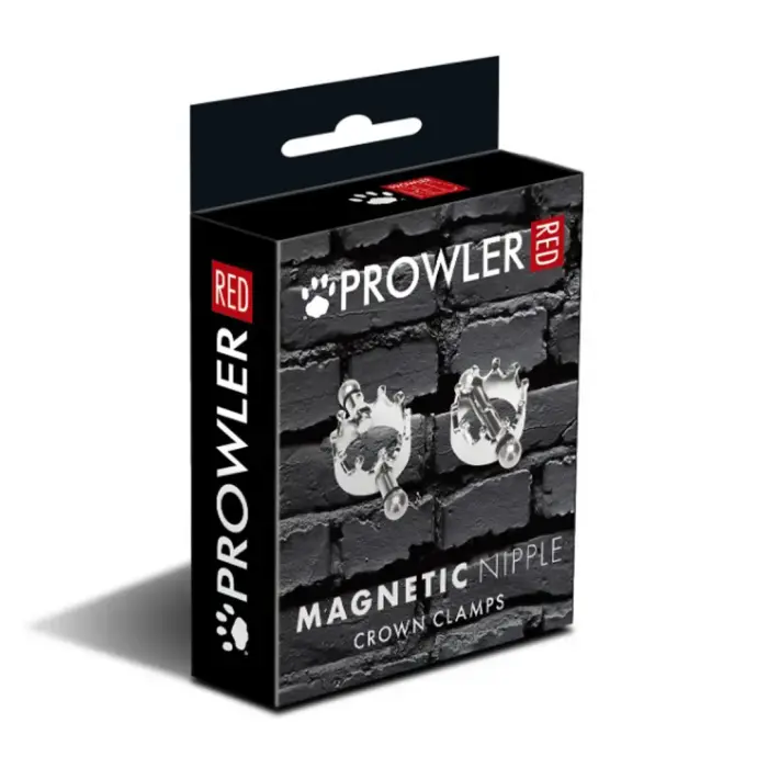 Prowler RED Magnetic Nipple Crown Clamps - Silver
