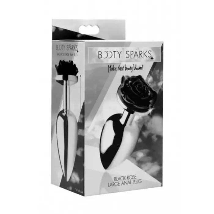 Black Rose анальная пробка – L – Черная