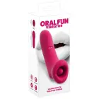 Oral Fun sūkšanas mutes vibrators – 14.5 cm (5.7″) – rozā Foto 1