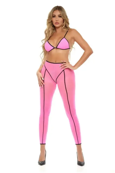 Double Vision – 2-piece bra set – pink – one size
