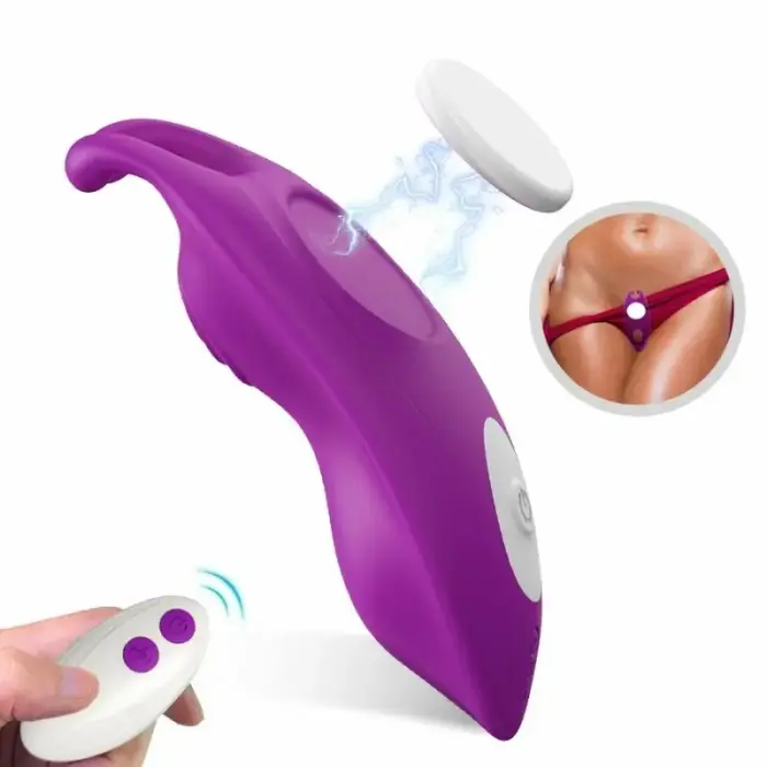 Armony Honeybee valkājams biksīšu vibrators ar tālvadības pulti – violets