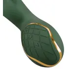 Luksuslik smaragdroheline jänese vibraator – 23 cm (9″) — Foto 8