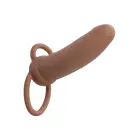 Performance Maxx uzlādējamais biezais dubultais penetrators – brūns Foto 11