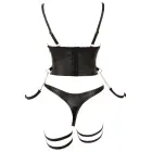 Cottelli BONDAGE bodijs ar rokasdzelžiem – melns – M — Foto 12