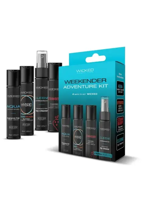 Wicked Weekender Adventure Kit – travel lubricant and cleaner set – 4 x 30 ml