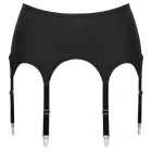 Cottelli LINGERIE Garter Belt with Metal Details – Black – 4 Pack — Photo 6
