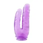 Hi-Rubber 9.4 dvigubas dildo – 24 cm (9.4″) – Violetinis — Nuotrauka 2
