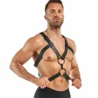 Rocco regulējama mākslīgās ādas BDSM siksna – melna — Foto 3