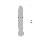 TOYJOY GLASS WORXX Diamond Dazzler dildo – 18 cm (7″) – Caurspīdīgs — Foto 8