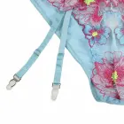 Subblime 954116 Blue Lingerie Set with Garter Belt & Floral Pattern – L/XL — Photo 6