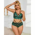 Subblime 954086 mežģīņu krūštura un biksīšu komplekts – zaļš – S/M — Foto 8