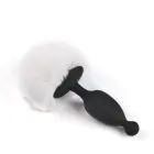 Magic Motion - Bunny programėle valdomas vibruojantis analinis kištukas su zuikio uodega – 13 cm – Daugiaspalvis — Nuotrauka 7