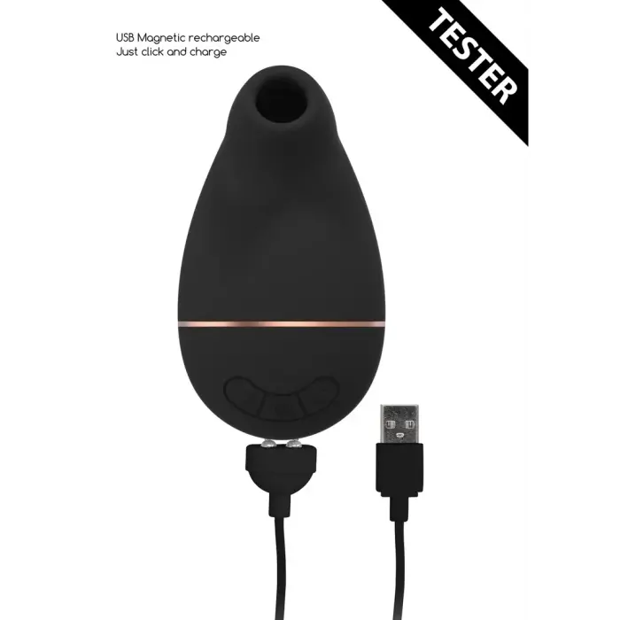 Irresistible Collection gaisa pulsa klitora stimulators – melns Foto 4