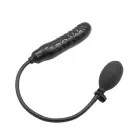 Piepūšams dildo – 20–23 cm – Melns Foto 4