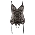 Cami Suspender Set with Crotchless String – Black – 3 XL — Photo 5