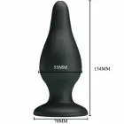 PRETTY LOVE ergonomisks silikona anālais spraudnis – 15.4 cm – Melns — Foto 5