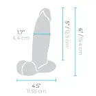 b-Vibe Slipskin apimties dildo – 15.4 cm (6.1″) – Kūno spalva Photo