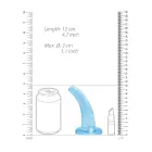 Nereālistisks dildo ar piesūcekni – 11.5 cm (4.5″) – Caurspīdīgs Foto 5