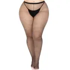 Leg Avenue Plus size tīkliņa zeķubikses – melnas – 1X/2X — Foto 1