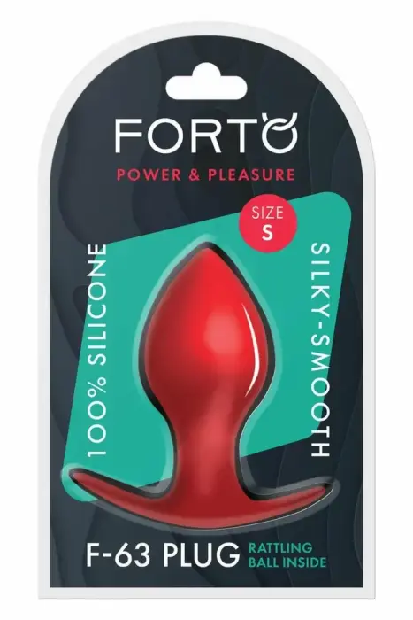 FORTO F-63 Rattler Spade anālais spraudnis – S – Sarkans